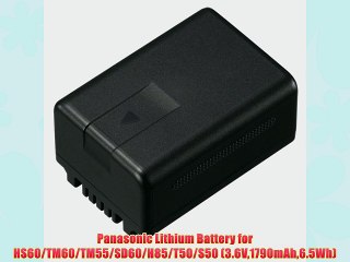 Panasonic Lithium Battery for HS60/TM60/TM55/SD60/H85/T50/S50 (3.6V1790mAh6.5Wh)