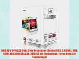 AMD APU A4 6320 Dual Core Processor (Socket FM2 3.80GHz 1MB 65W AD6320OKHLBOX AMD 64-bit Technology
