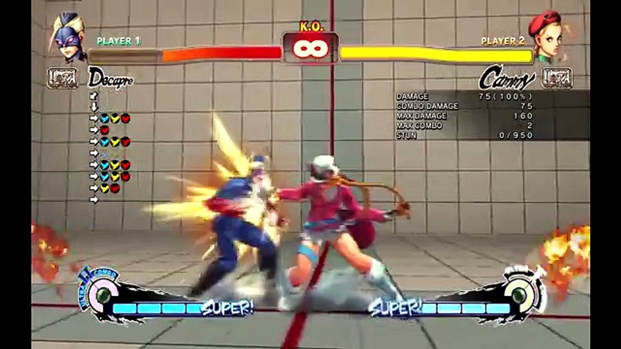 Cammy has an unblockable on Decapre vortex Ultra Street Fighter IV