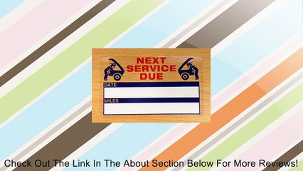 Service Reminder Stickers (100+ Count) Free Sharpie with Order!!! Review