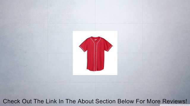 593 Augusta Drop Ship Wicking Mesh Braided Trim Baseball Jersey Review