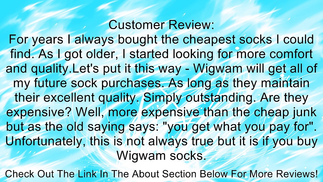 Wigwam Men's Everyday Fusion Sock Review