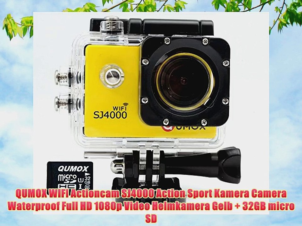 QUMOX WIFI Actioncam SJ4000 Action Sport Kamera Camera Waterproof Full HD 1080p Video Helmkamera