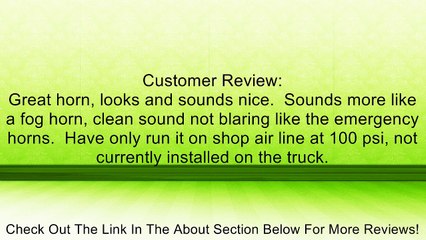 Kleinn Air Horns (411) 25" Copper Roof Mount Horn Review