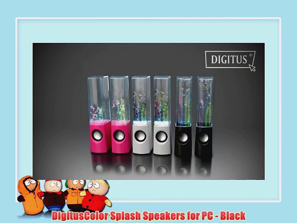 DigitusColor Splash Speakers for PC - Black