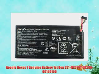 Google Nexus 7 Genuine Battery 1st Gen C11-ME370T 0B200-00120100