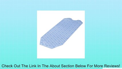 HealthSmart No-Skid Bath Mat, Light Blue Review