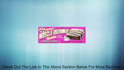 Lenny & Larry's Cookie's and Cream Muscle Brownie, 2.82 Ounce, 12 Count Review