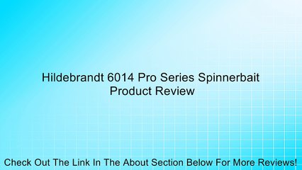Hildebrandt 6014 Pro Series Spinnerbait Review