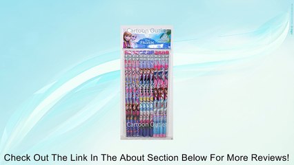 Licensed Disney Frozen� Pencils w/erasers Elsa, Anna, Olaf-12 pcs Review