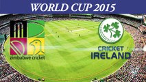 2015 WC ZIM vs IRE Ed Joyce smashes 112 vs Zimbabwe