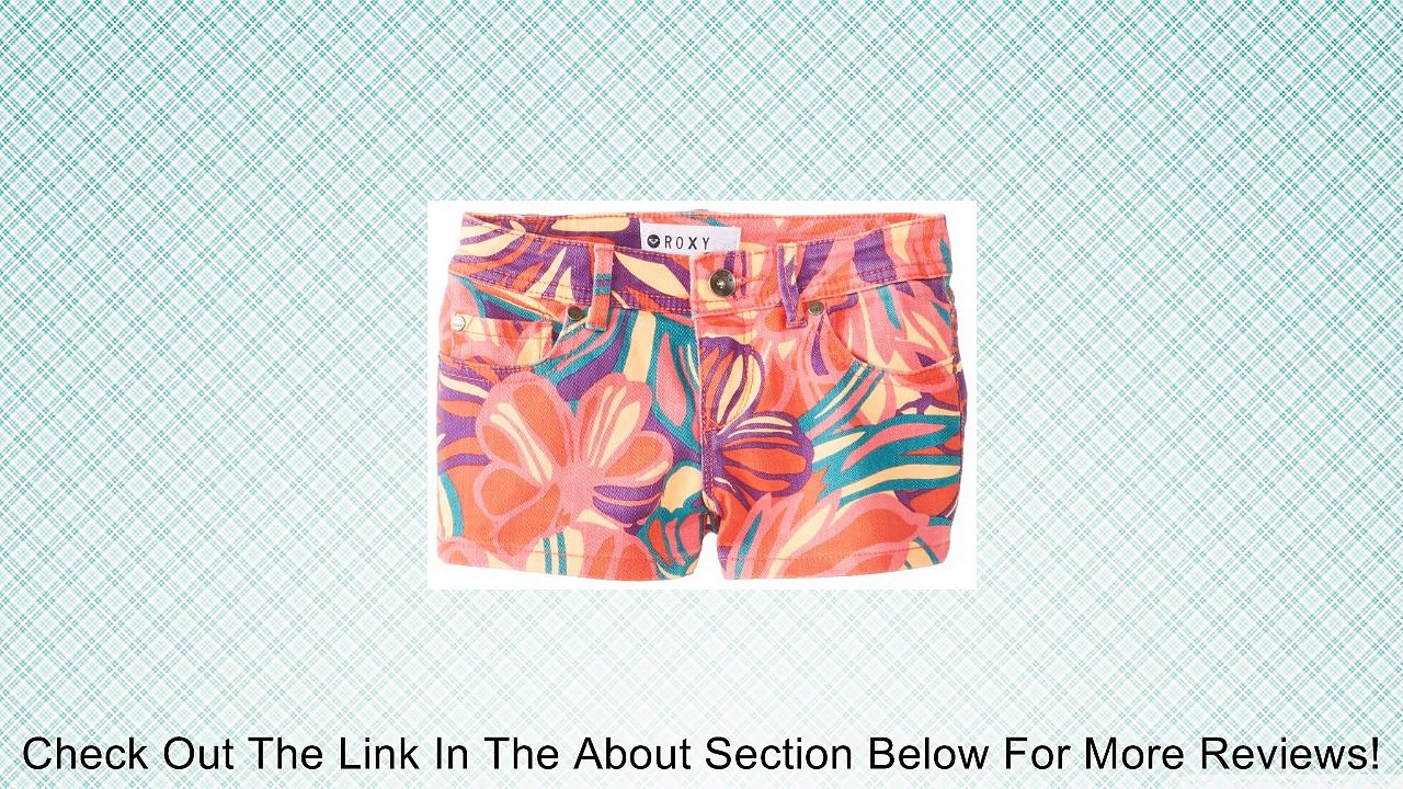 Roxy Big Girls' Rg Lisy Print Stretch Denim Short, Vintage Floral, 16 Review