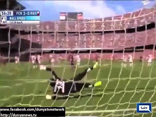 Dunya News - Barcelona go top after Messi's record hat-trick