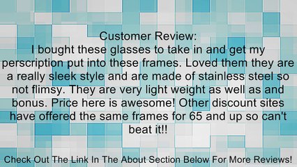 Womens Floral Engraved Prescription Rx-able Glasses Frames Review