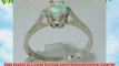 High Quality 925 Solid Sterling Silver Genuine Natural Colorful Opal Solitaire Ring - Size