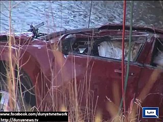 Toddler survives in freezing river 14 hours after mother crashes car.