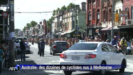 Australie: nus à vélo pour l'environnement et la sécurité