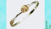Sterling Silver Gold Plated Sea Shell Bangle Bracelet