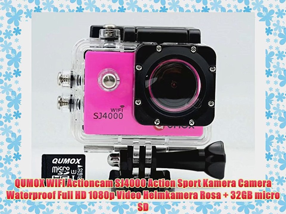 QUMOX WIFI Actioncam SJ4000 Action Sport Kamera Camera Waterproof Full HD 1080p Video Helmkamera