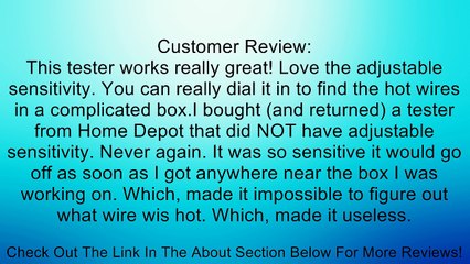 Sperry Instruments VD6505 Adjustable Volt Sensor Review