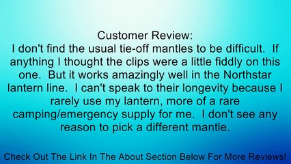 Coleman Max #95 Insta-Clip 2 Tube Style Lantern Mantles Pack of 2 Review