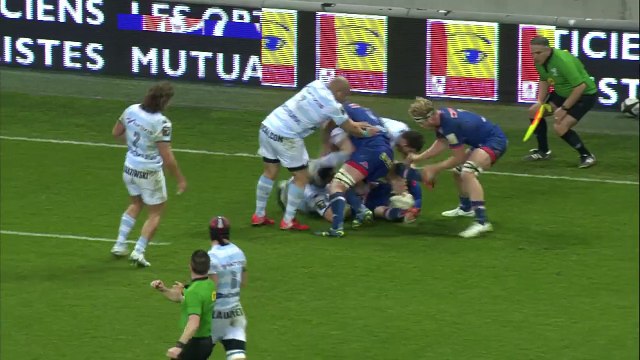 TOP14 - Racing-Métro 92 - Grenoble: Essai Xavier Mignot (FCG) - J19 - Saison 2014/2015