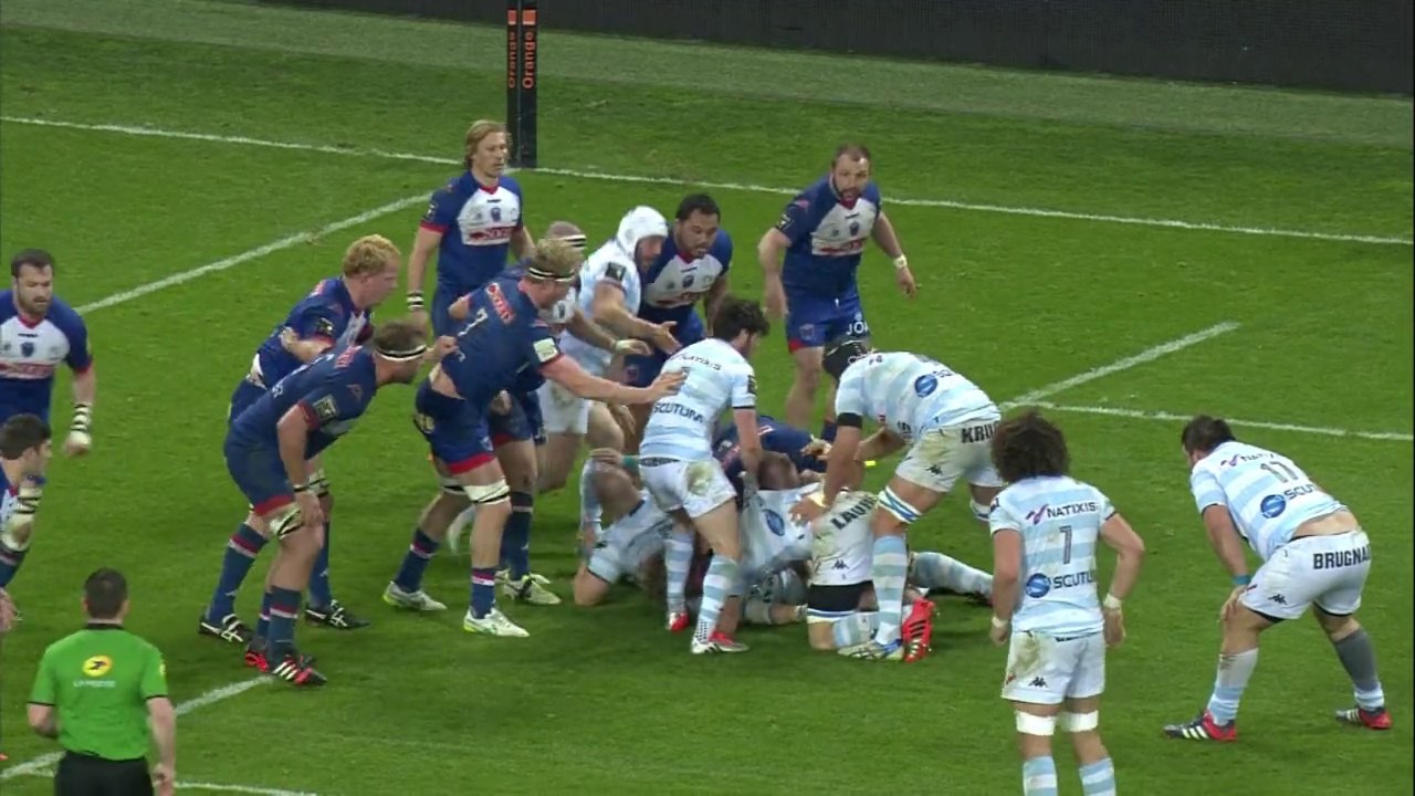 TOP14 - Racing-Métro 92 - Grenoble: Essai François Van der Merwe (RM92) - J19 - Saison 2014/2015