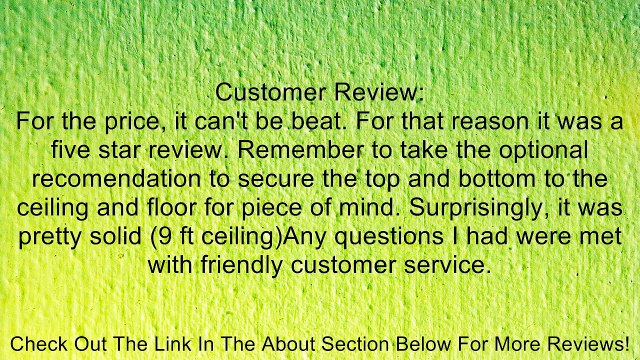 Aosom Free Standing Floor-To-Ceiling Tension Mount Dual Bike Storage Rack Review