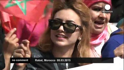 Download Video: Thousands march in Morocco on International Women's Day