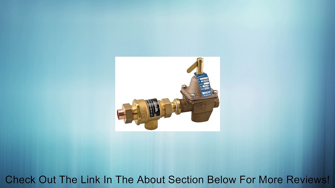 Watts Brass & Tubular 1/2 B911S-M3 Hydronic Fill Valve Backflow Preventer Combo, Bronze, 1/2-In. Review
