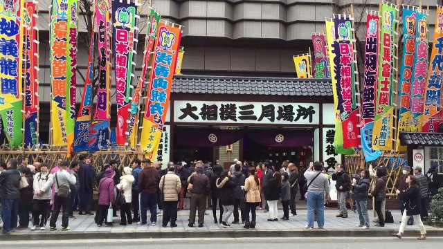 Spring Grand Sumo Tournament kicks off in Osaka