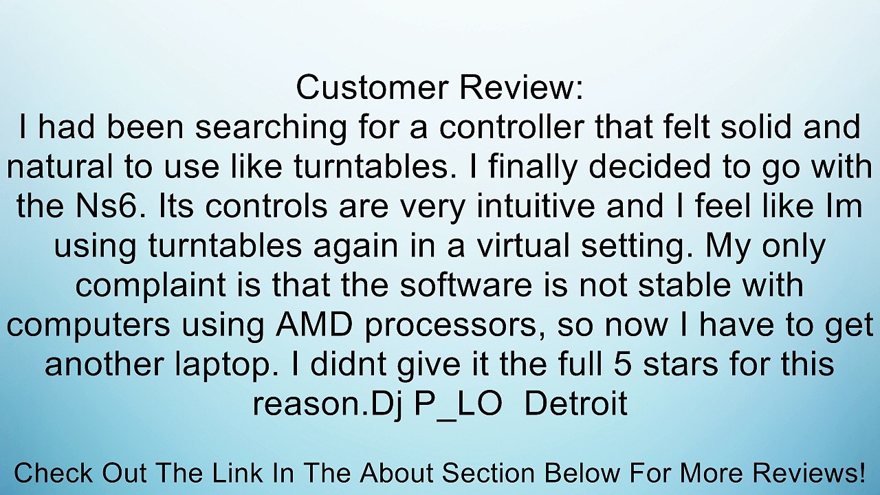 Numark NS6 Professional 4-Channel DJ Controller with Serato Review