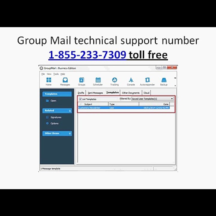 Group Mail technical support number 1-855-233-7309 toll free