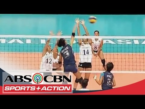 UAAP 77: Santiago smash with her cross court spikes