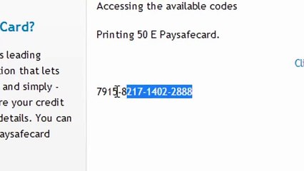 FAKE PaySafeCard site Generator!