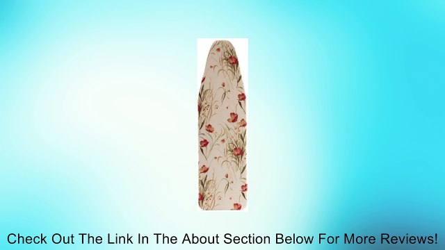 Laundry Solutions by Westex IBCAIE254POP 3-Layer Ironing Board Cover, Poppy Review