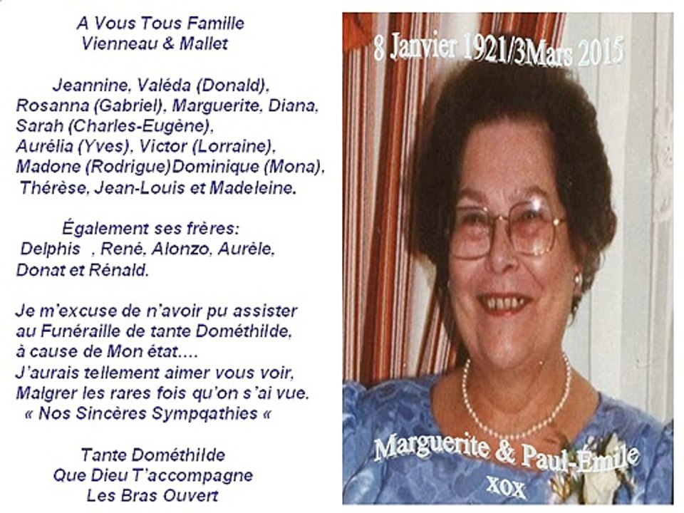 Margo tante Dométhilde
