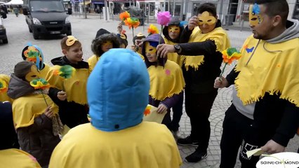 les Geants de Couleurs au carnaval des quartiers de st chamond