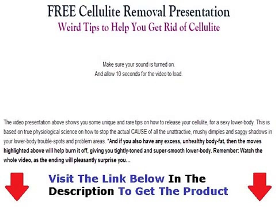 Truth About Cellulite  Bonus + Discount