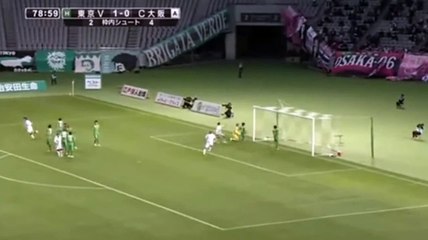 Diego Forlan stunning 30 yard set piece golazo on opening day of Japan division 2