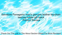 Salvatore Ferragamo men's genuine leather keychain keyring holder gift black Review