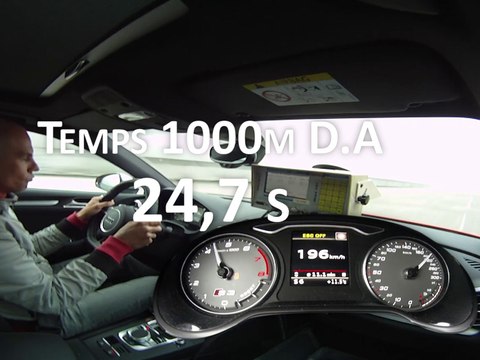 1000 m départ arrêté en Audi S3