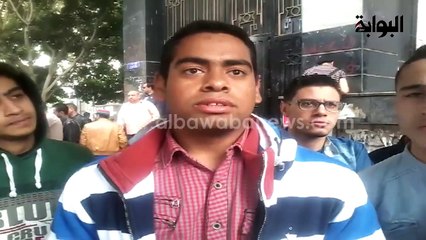 وقفة لطلاب المعهد الصناعي اعتراضا علي رسوب 90 % من الطلاب