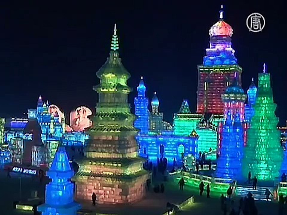 Ice & Snow World Gets Underway in Harbin, China