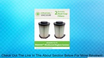 2 Hoover WindTunnel Bagless Canister Filters Washable & Reusable, Models # S3755 & S3765, Compare Part# 59134033, 43611-042, 43611042, 40140201, Designed & Engineered by Crucial Vacuum Review
