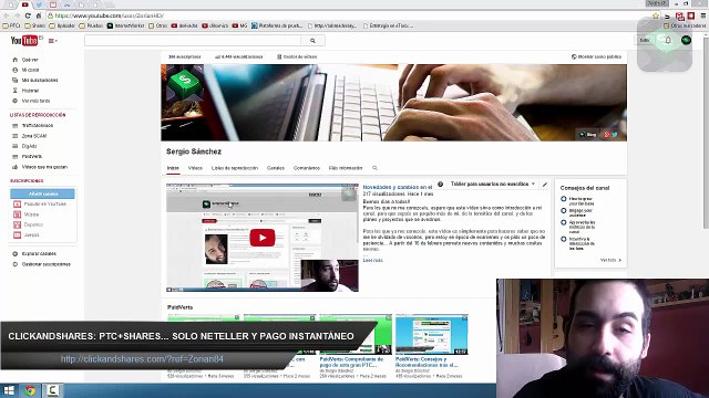 ClickAndShares: PTC similar MyPubliShop con Neteller. Pago INSTANTANEO (09/03/2015)