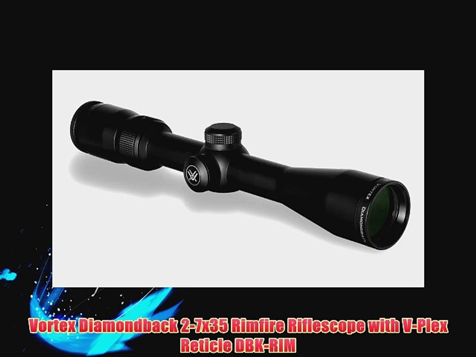 Vortex Diamondback 2-7x35 Rimfire Riflescope with V-Plex Reticle DBK-RIM