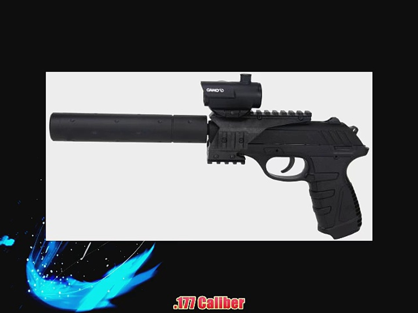 Gamo P 25 Blowback Tactical Pellet Pistol With Rail System Video Dailymotion