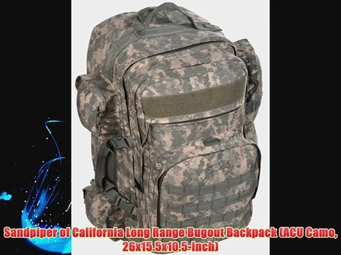 Sandpiper of California Long Range Bugout Backpack (ACU Camo 26x15.5x10.5-Inch)