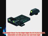 Meprolight Glock Tru-Dot Night Sight fits G171920212223. Adjustable set with green rear and